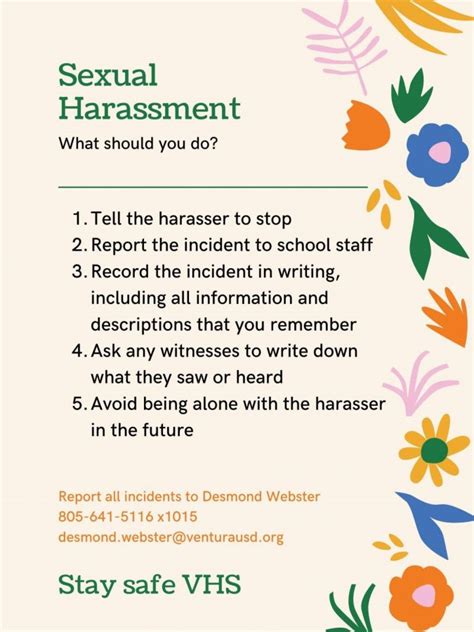 Infographic Sexual Harassment The Cougar Press