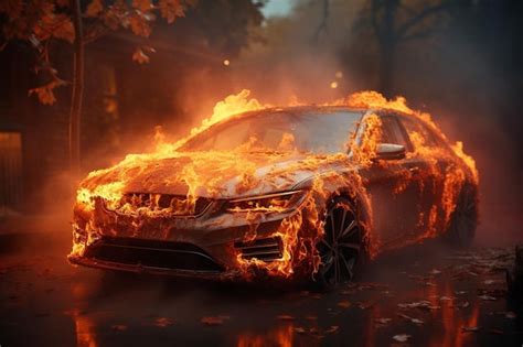 Premium Photo D Rendering Of Car Melting