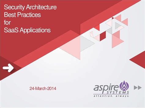 Security architecture best practices