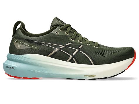 Gel Kayano 31 Men Smog Greenblack Mens Running Shoes Asics