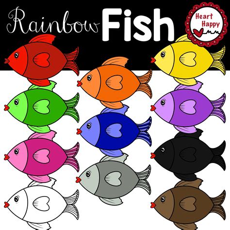 Rainbow Fish Colors Clipart Rainbow Fish Clip Art Fish Clipart