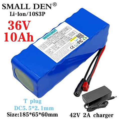 36V 10Ah 18650 10S3P Lithium Battery Pack Electric Bicycle Motorcycle