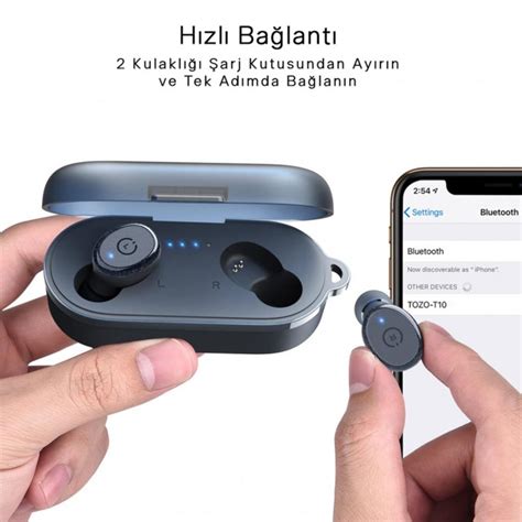 Tozo T S Ipx Su Ge Irmez Enc G R Lt Engelleme Bluetooth Tws