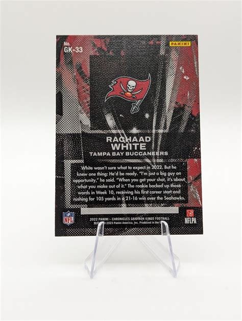 Panini Chronicles Gridiron Kings Teal Gk Rachaad White Rc