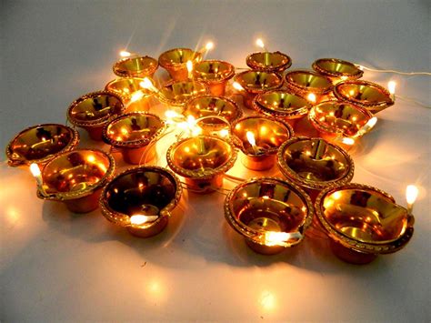 Buy Diwali Electric Diya Light String Light Gold Diya Toran Light For