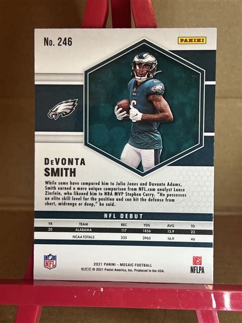 DeVonta Smith Mosaic 2021 RC Rookie NFL Debut 246 EBay