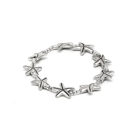 BRACCIALE STELLA MARINA Bracciali Elastici PLACCATO ARGENTO LOVE