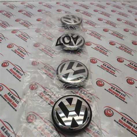 KIT 4 COPRIMOZZI RUOTA VOLKSWAGEN COD 3B7601171 NUOVI ORIGINALI