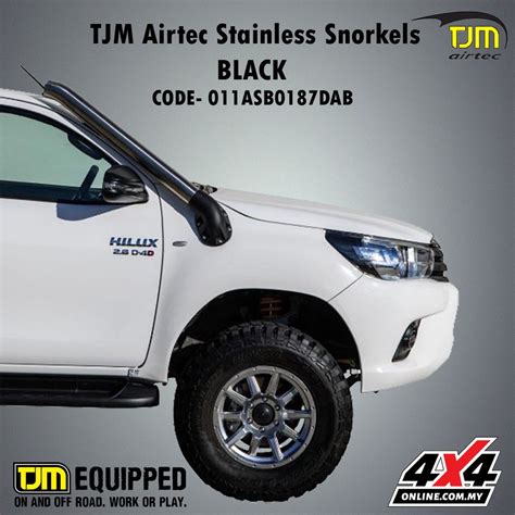 Hilux Revo Rogue Tjm Airtec Stainless Snorkels Black Shopee