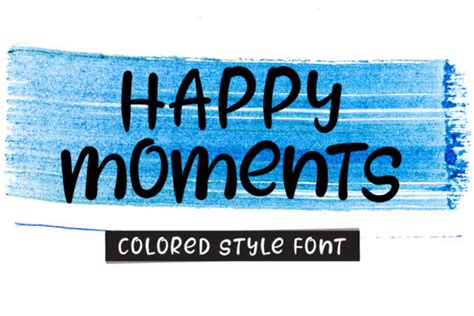 Happy Moments Font Door Kin Studio · Creative Fabrica