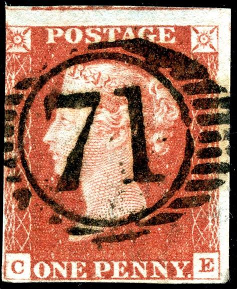 John Kinnard Stamps Sg Bs D Red Plate Superb Inland Office