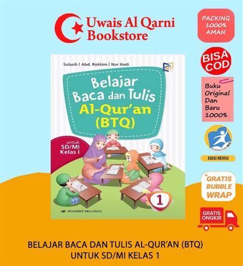 Jual Belajar Baca Dan Tulis Al Quran Btq 1 Untuk Sd Mi Kelas 1 Erlangga