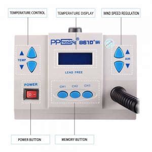 PPD D D Plus W V V Lead Free Hot Air Rework Station For Fix Phone Repair BGA