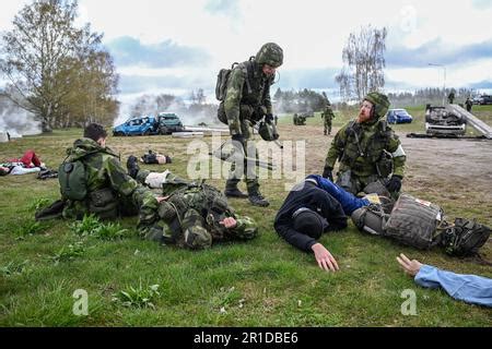 Como Parte Del Ejercicio Militar Aurora 23 Las Fuerzas Armadas Suecas