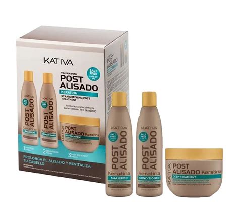 KATIVA POST ALISADO 3 SET NACH DER KERATIN BEHANDLUNG 750ML SET NACH