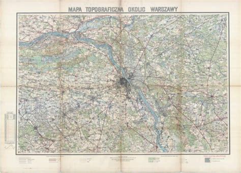 MAPA TOPOGRAFICZNA OKOLIC WARSZAWY 100K 1924 1200px Stare Mapy