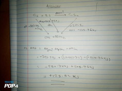 Solved 1 Using The Following Reactions Calculate The Heat Of