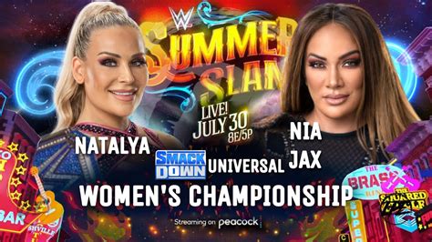 Wwe 2k22 Summerslam Natalya Vs Nia Jax Smackdown Universal Women’s Championship Youtube