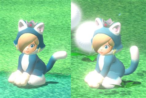 Blue And Teal Rosalina Cat Super Mario 3d World Bowsers Fury Mods