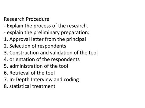 Research Methodology Instruments And Procedures Ppt Download