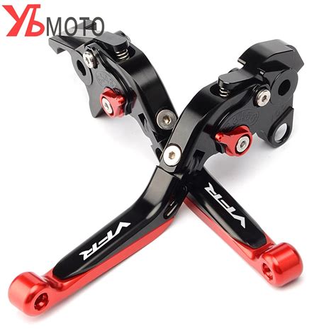 Red Motorcycle Accessories Adjustable Folding Extendable Brake Clutch