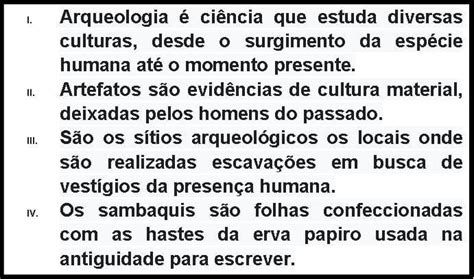 Leia As Sentenças Abaixo E Marque A Opção Em Que Todas Estão Corretas