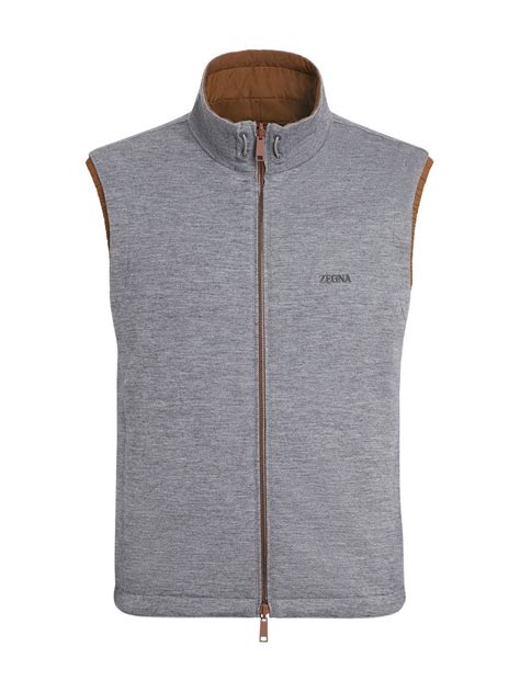 Zegna Reversible Zip Up Vest Farfetch