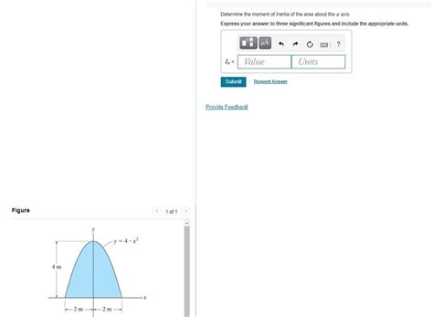 Solved Determine The Moment Of Inertia Of The Area About The Chegg