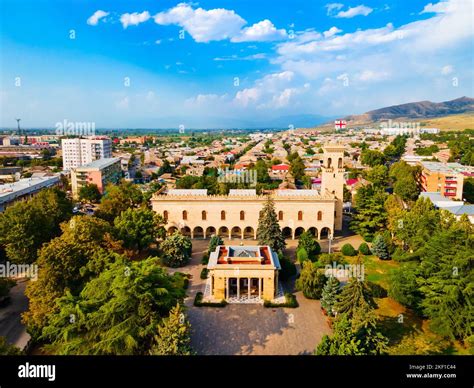 The Joseph Stalin Museum Aerial Panoramic View In Gori Georgia Museum