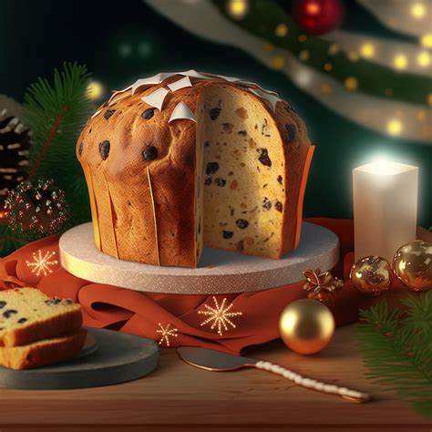 Premium Photo Panettone Is The Traditional Italian Dessert For Christmas