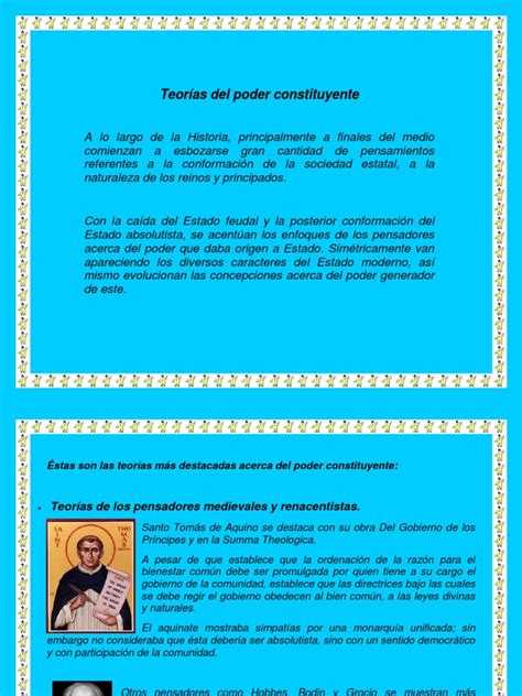 Teorías Del Poder Constituyente Pdf Constitución Nación