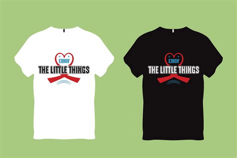 Enjoy The Little Things Typography T Shirt Design 22735702 Vector Art At Vecteezy