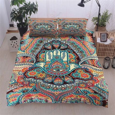 Hamsa Hand Hippie Bed Sheets Duvet Cover Bedding Sets Please Note