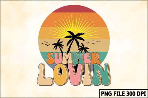 Summer Lovin Retro Sublimation Graphic By Sd Design Creative Fabrica