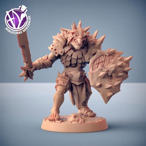 Goblin Criatura Guerreiro Batedor Miniaturas Para RPG Dungeons