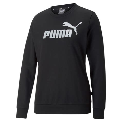 Puma Ess Metallic Logo Crew Fl Black Manelsanchez