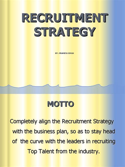 Free Download PPT Format Sample Recruitment Strategy Template | PDF ...