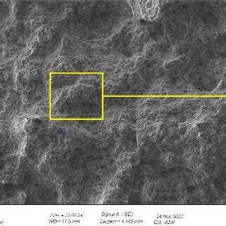 A SEM General Observations Of The Fracture Surface For T4 Sample B