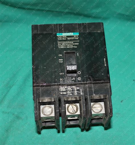 Siemens BQD330 BQD Circuit Breaker 30A 3p 3 Pole Phase 30