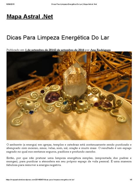 Pdf Dicas Para Limpeza Energ Tica Do Lar Mapa Astral Dokumen Tips