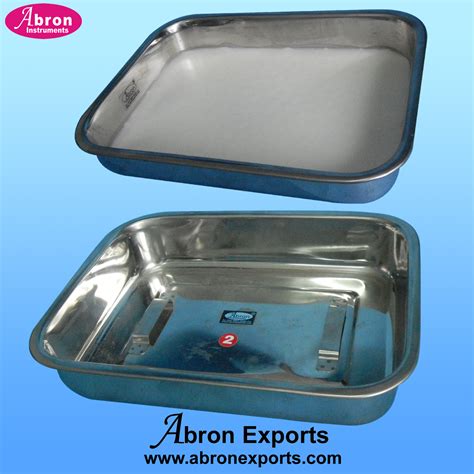 dissecting tray aluminium  wax holding strips ab  bio