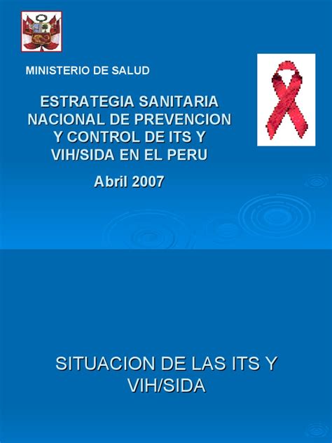 Estrategia Sanitaria Nacional De Prevención Y Control De Its Y Vih Sida En El Perú Pdf