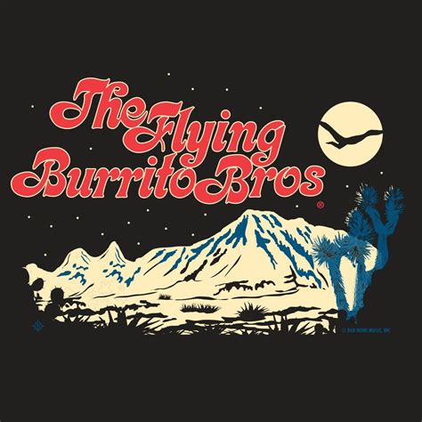 Flying Burrito Bros Desert Night Logo Tee – Chris Hillman ® DESERT ROSE ...