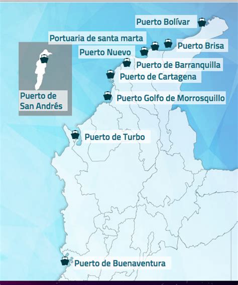 Prueba Automáticamente Adelaida Puertos Maritimos De Colombia Mapa