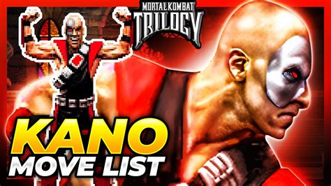 Kano Move List Mortal Kombat Trilogy Mkt Youtube