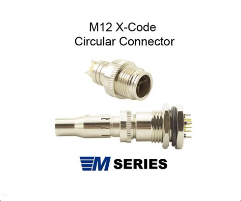 M12 Ethernet Connector M12 X Coded Norcomp