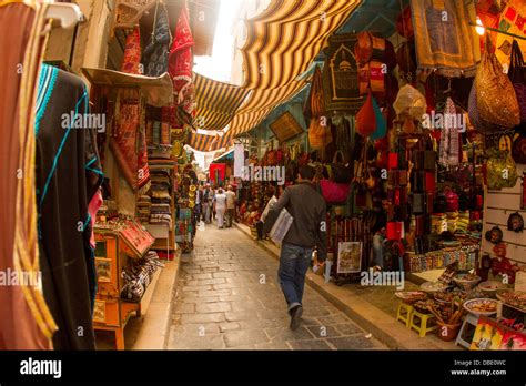 Souk In Tunis Tunisia Stock Photo Alamy