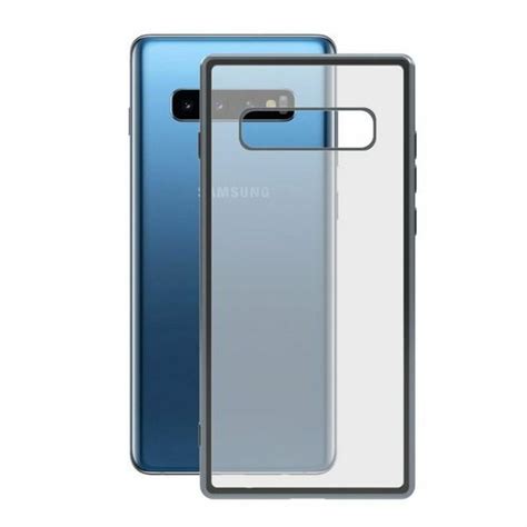 Handyhülle Samsung Galaxy S10 KSIX Flex Metal TPU Durchsichtig Grau