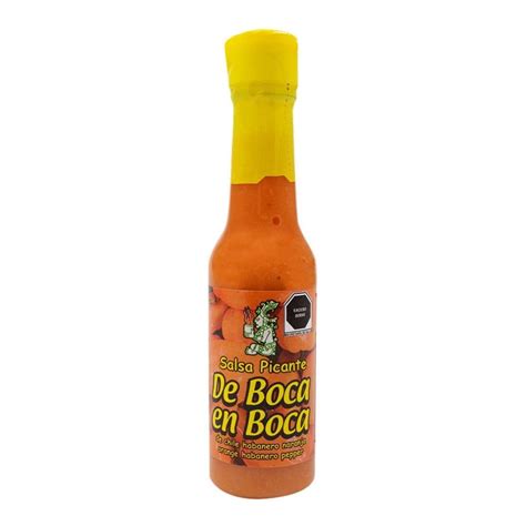 Salsa Picante De Boca En Boca Habanero Naranja 148 Ml Bodega Aurrera Despensa A Tu Casa