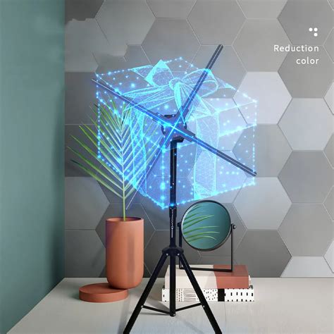 65 80 100CM 3D Hologram Image Projector Fan Floating Naked Eye